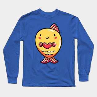 Goldfish with Heart Long Sleeve T-Shirt